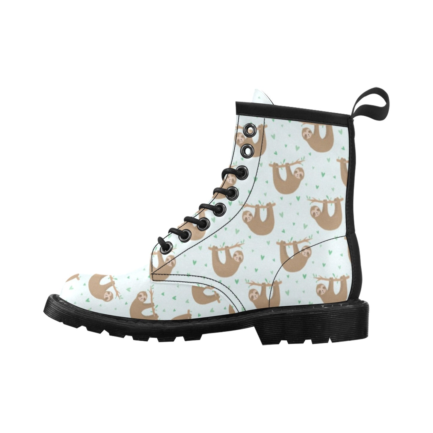 Sloth Print Design LKS308 Women's Boots