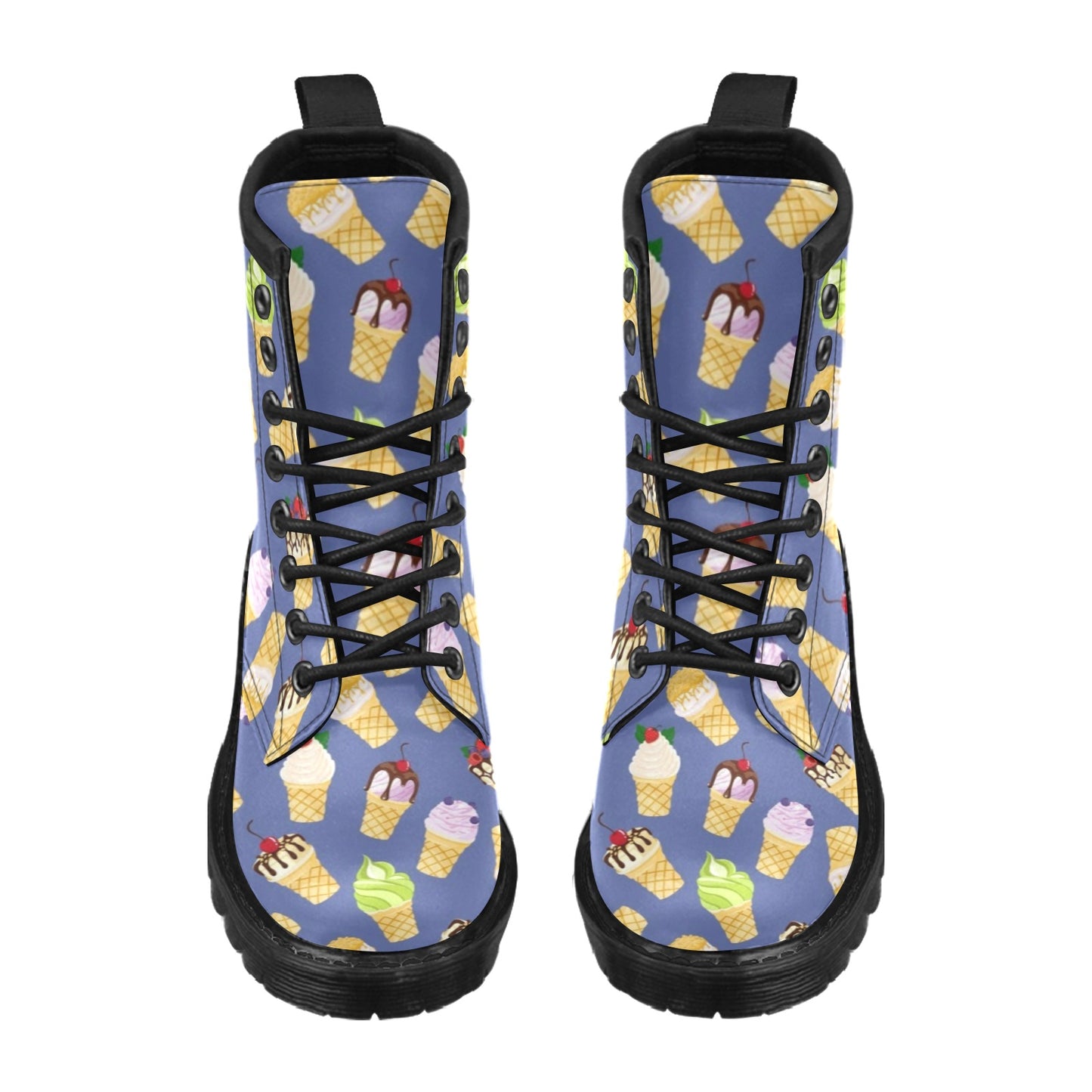 Ice Cream Pattern Print Design IC03 Women's Boots