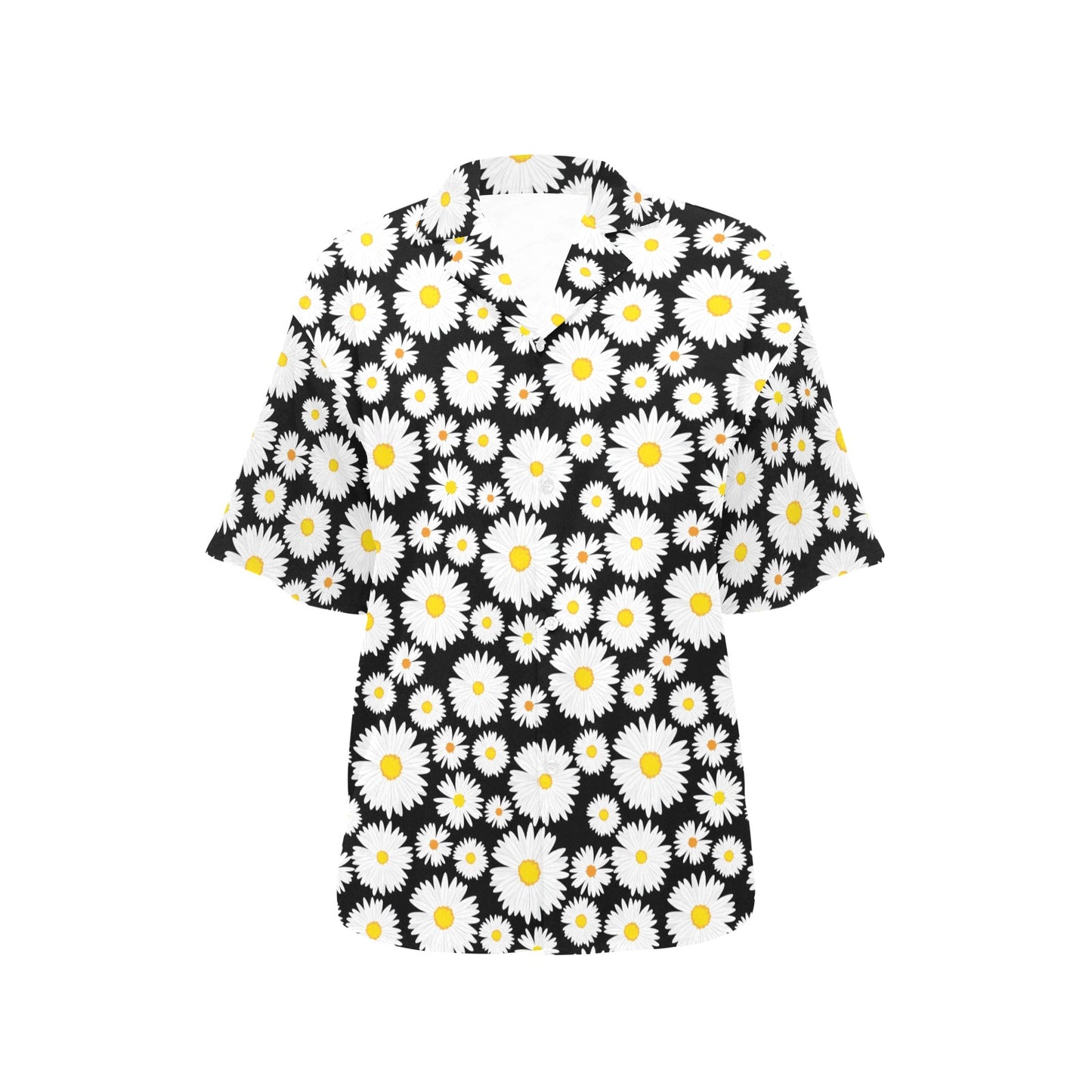 Daisy Pattern Print Design 01 Women's Hawaiian Shirt