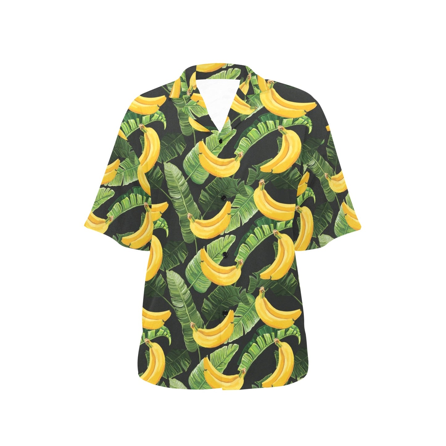 Banana Pattern Print Design BA01 Women's Hawaiian Shirt