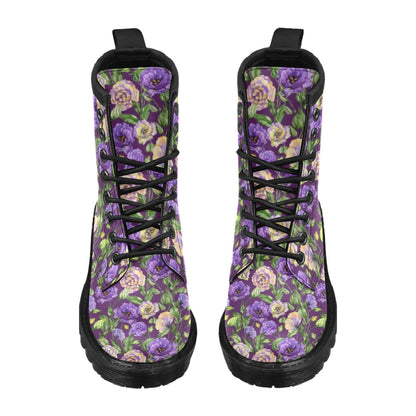 Lisianthus Pattern Print Design LT03 Women's Boots