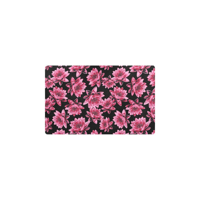 Lotus Pattern Print Design 03 Kitchen Mat