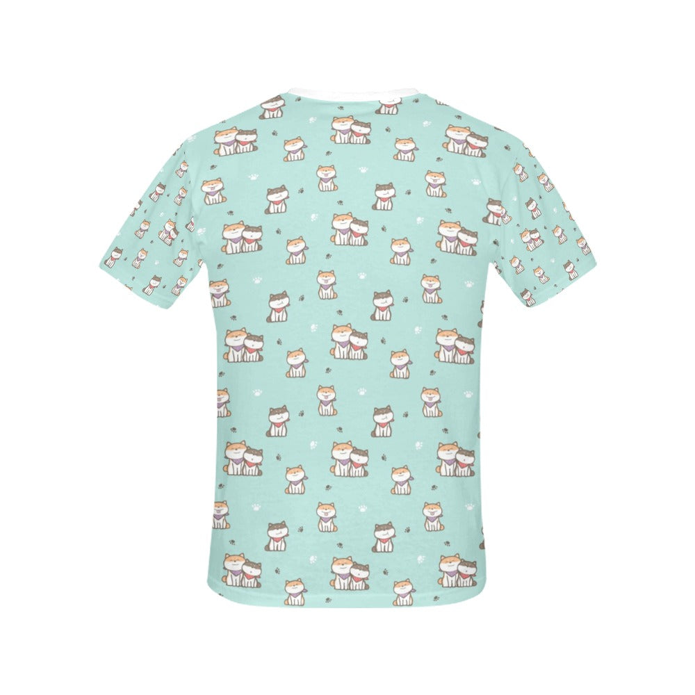 Shiba Inu Print Design LKS302 Women's  T-shirt