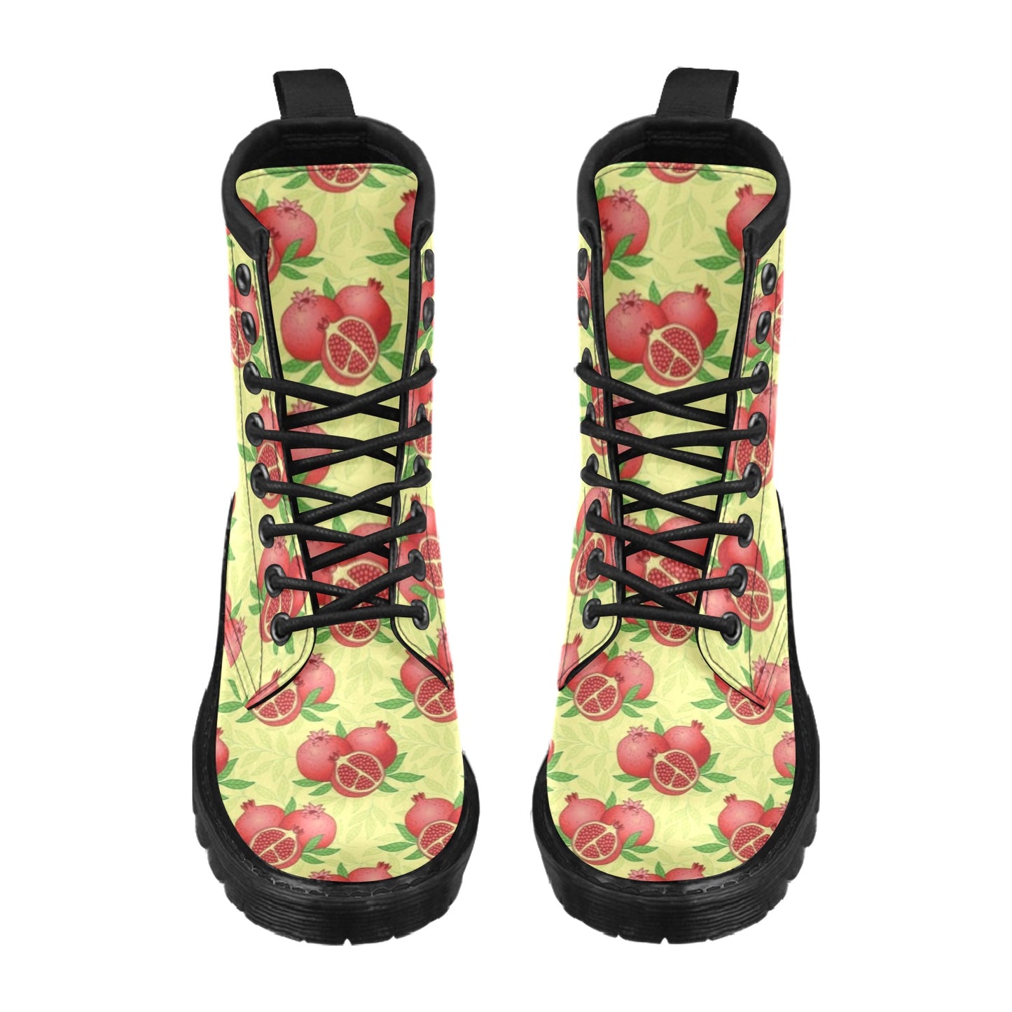 Pomegranate Pattern Print Design PG07 Women's Boots