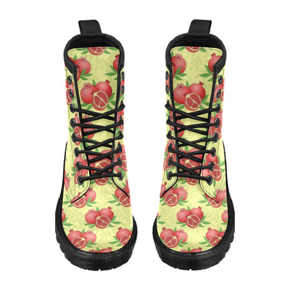 Pomegranate Pattern Print Design PG07 Women's Boots