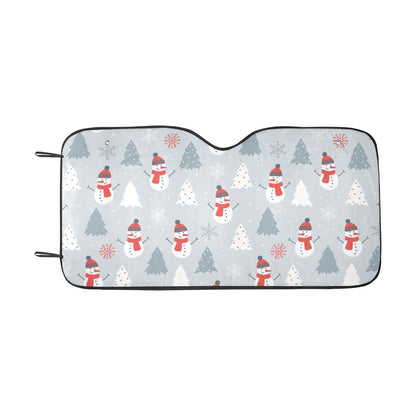 Snowman Print Design LKS302 Car front Windshield Sun Shade