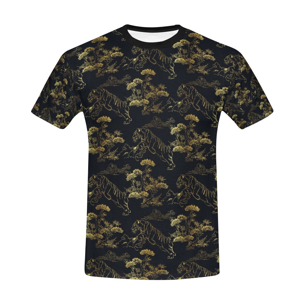 Tiger Japan Style Print Design LKS305 Men's All Over Print T-shirt