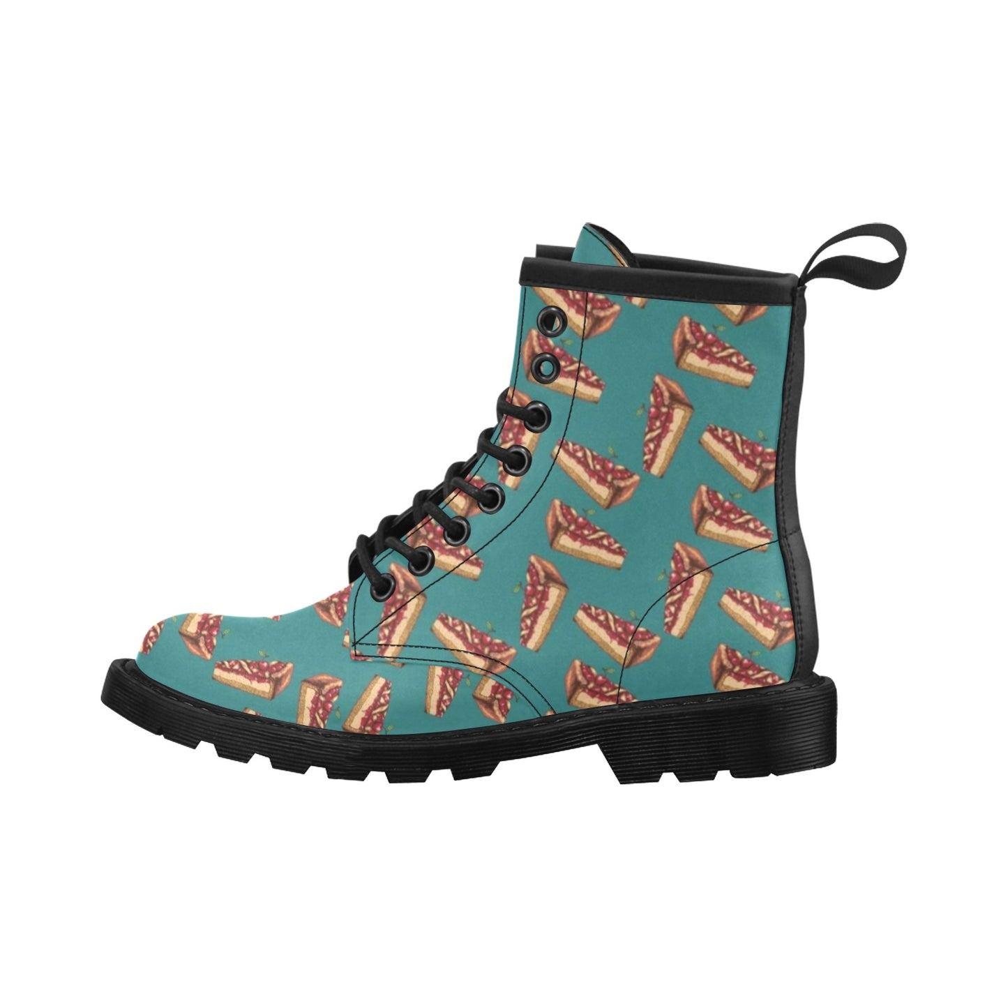 Cheesecake Cherry Pattern Print Design CK03 Women's Boots