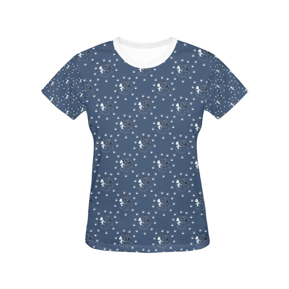 Scottish Terriers Print Design LKS307 Women's  T-shirt