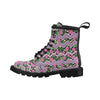 Hibiscus Pink Zigzag Line Pattern Design LKS307 Women's Boots