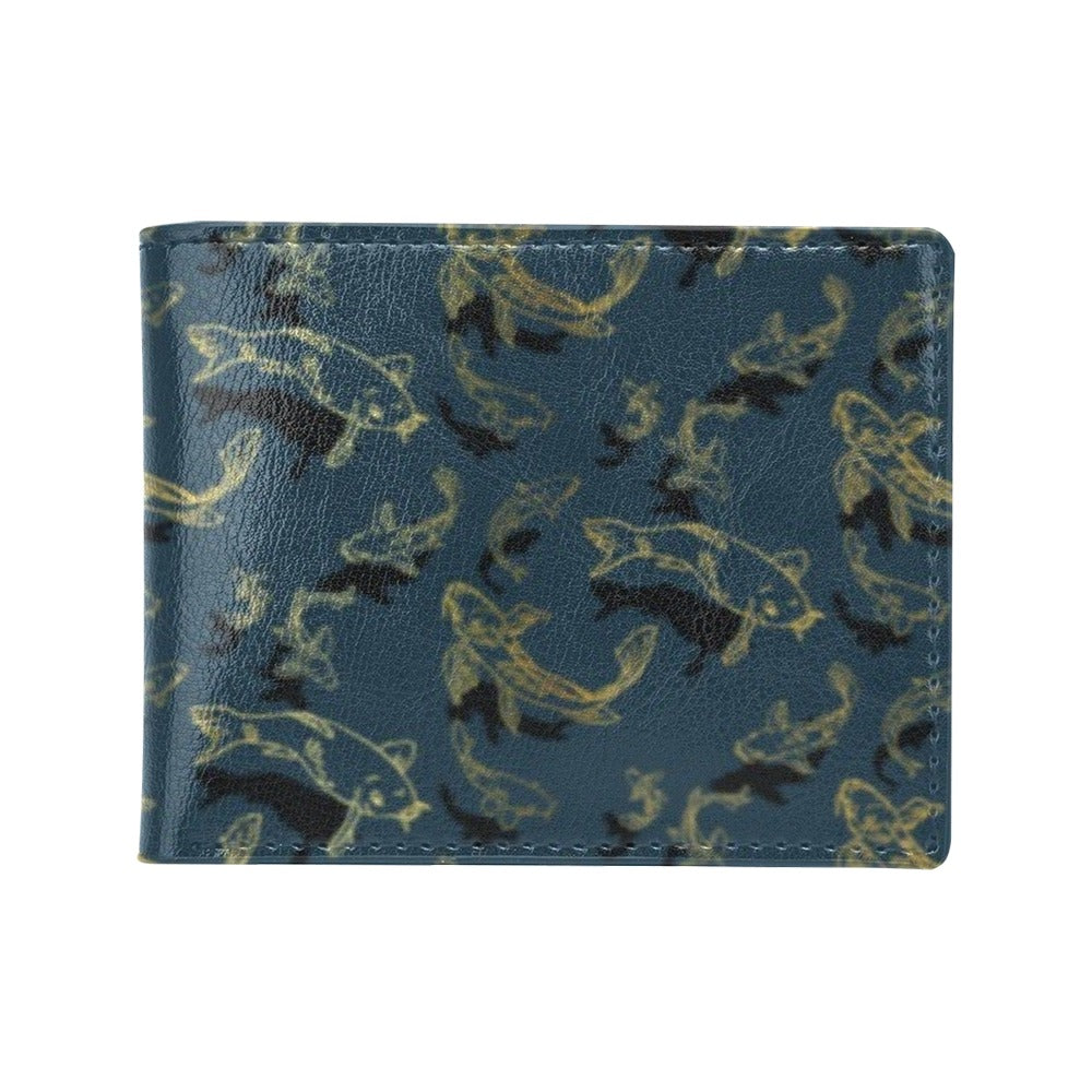 Koi Carp Gold Design Themed Print Men's ID Card Wallet