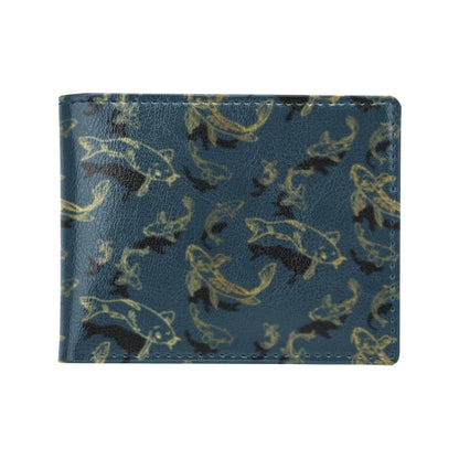 Koi Carp Gold Design Themed Print Men's ID Card Wallet
