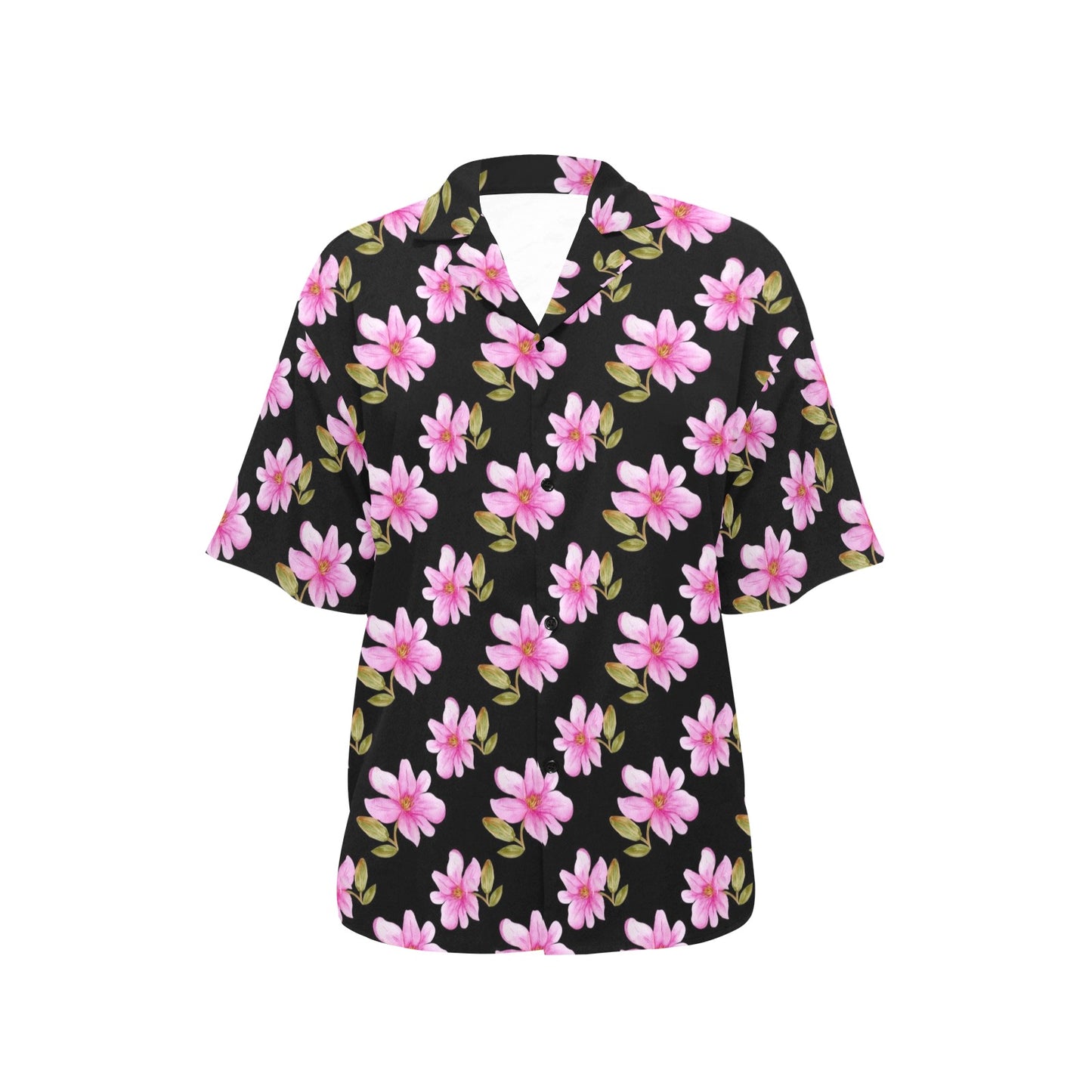 Magnolia Pattern Print Design MAG06 Women's Hawaiian Shirt