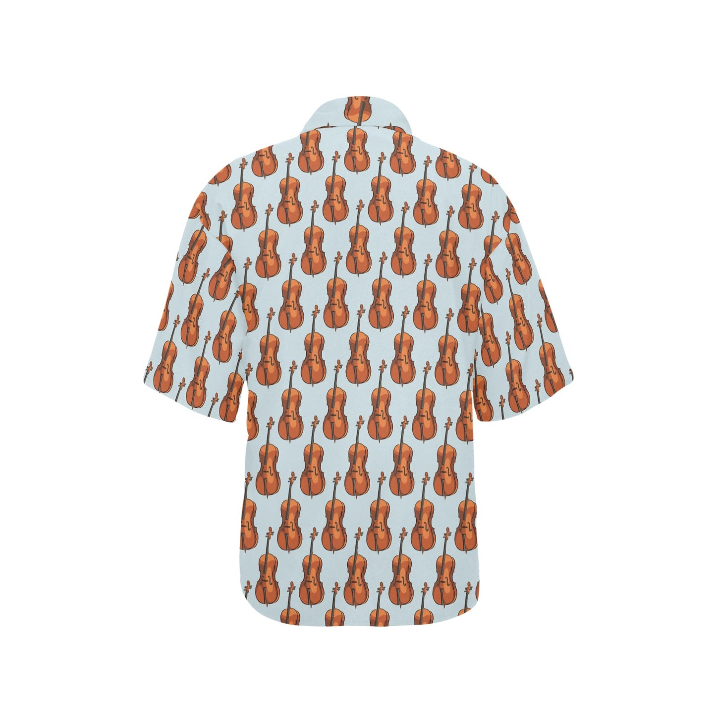 Violin Print Design LKS406 Women's Hawaiian Shirt
