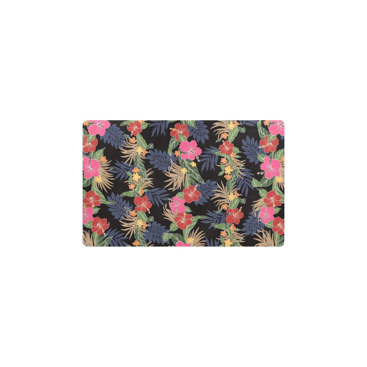 Hawaiian Themed Pattern Print Design H011 Kitchen Mat