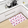 Cherry Cupcake Pink Pattern Kitchen Mat