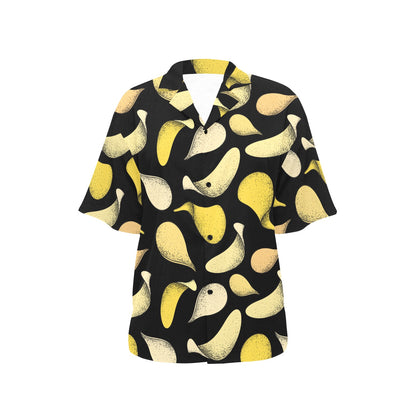 Potato Pattern Print Design A02 Women's Hawaiian Shirt
