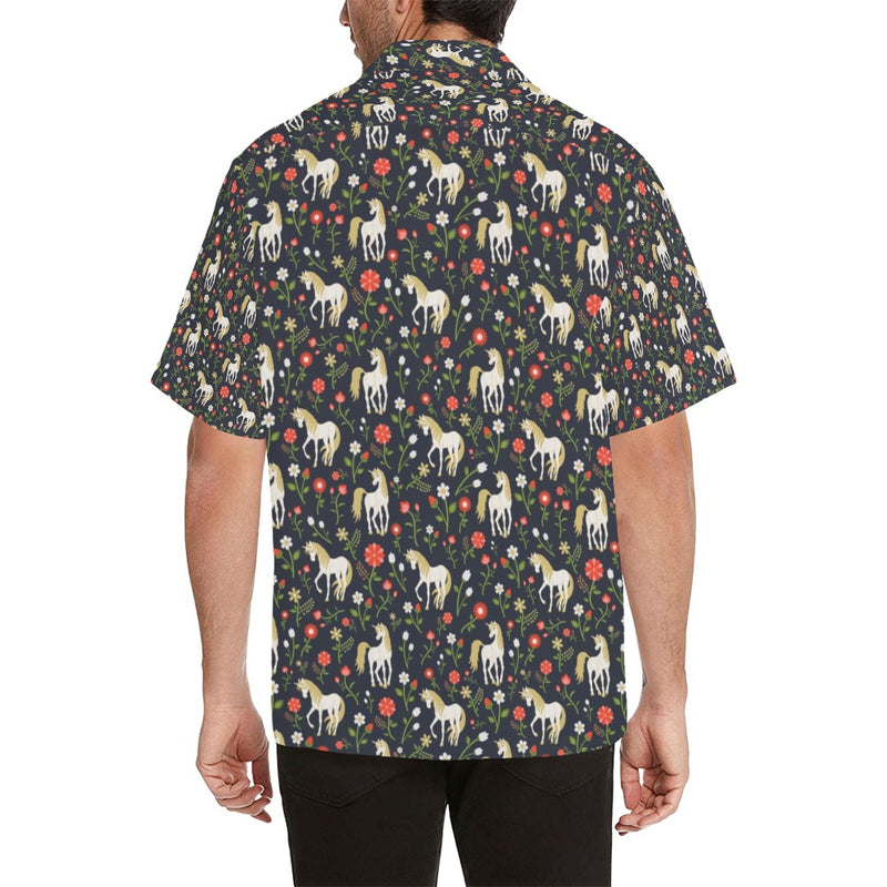 Unicorn Print Design LKS301 Men's Hawaiian Shirt