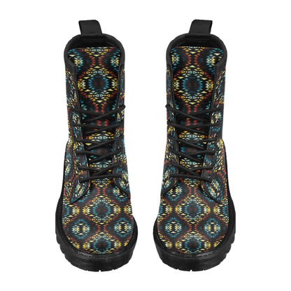 Tribal Pattern Print Design LKS309 Women's Boots