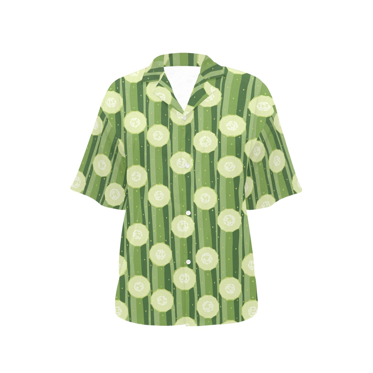 Cucumber Pattern Print Design CC03 Women's Hawaiian Shirt