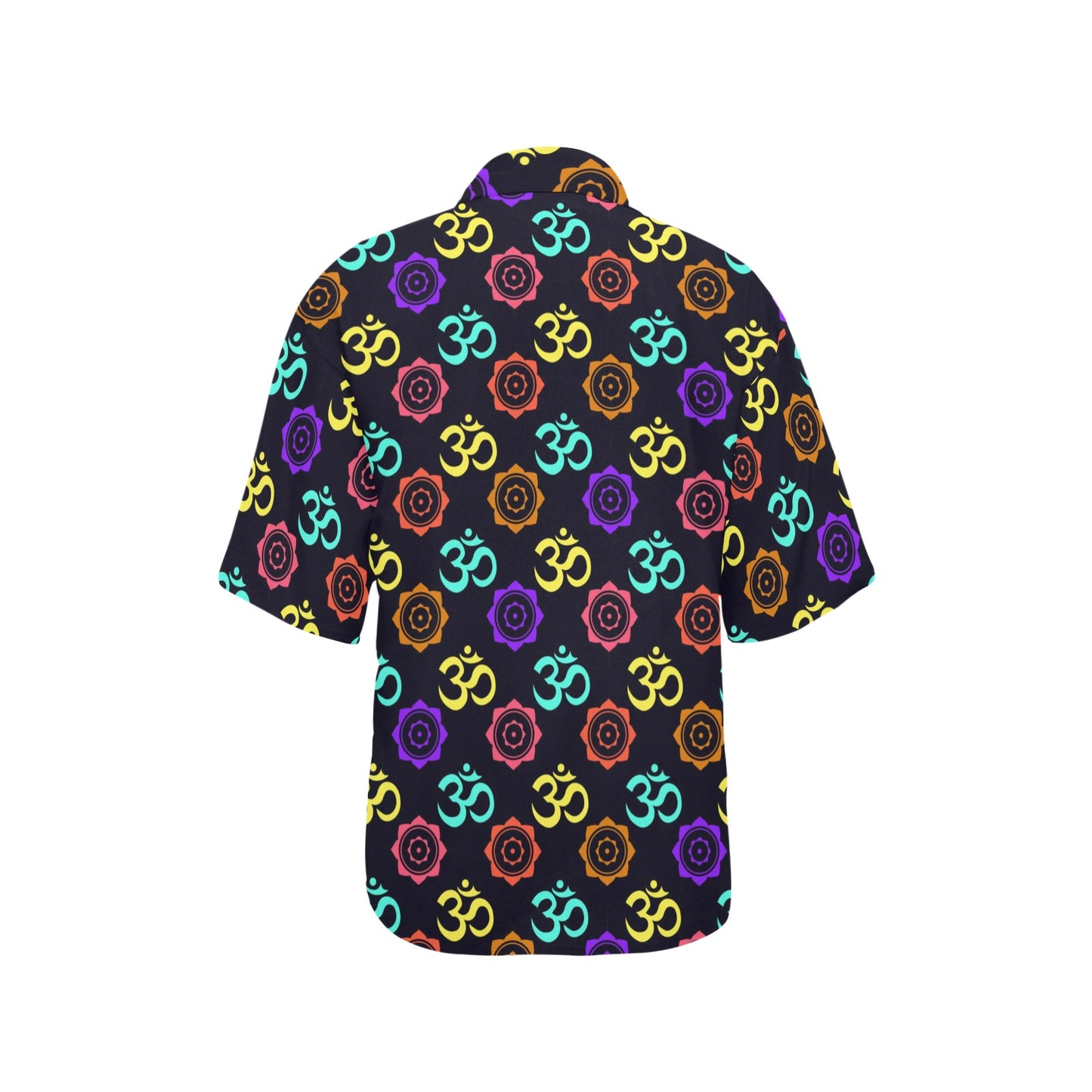 Chakra OM Print Pattern Women's Hawaiian Shirt
