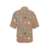 Chicken Happy Print Pattern Women's Hawaiian Shirt