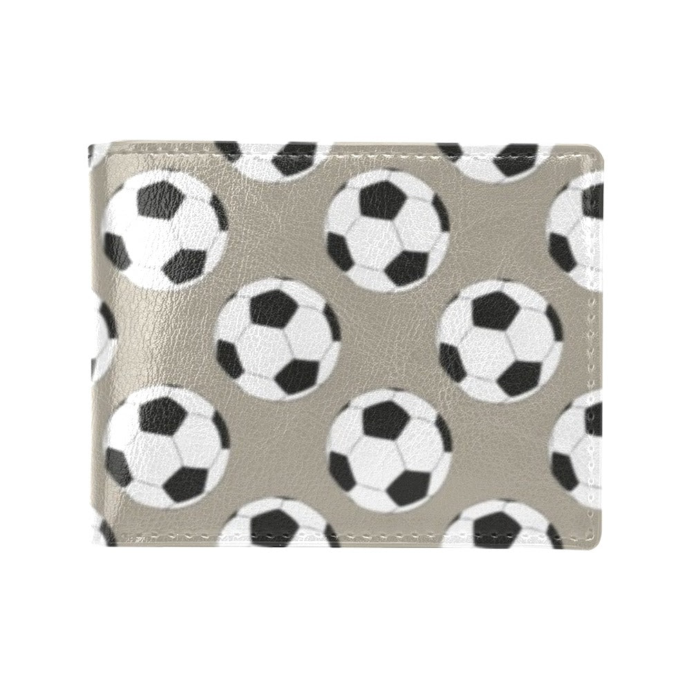 Soccer Ball Print Design LKS302 Men's ID Card Wallet