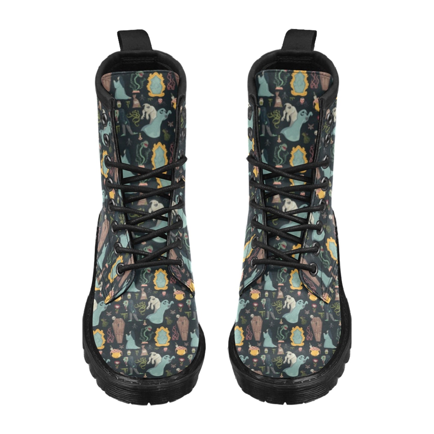 Creepy Print Design LKS303 Women's Boots