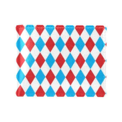 Harlequin Print Design LKS402 Men's ID Card Wallet