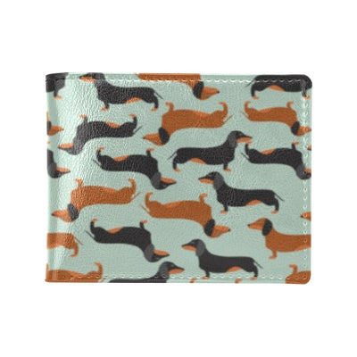 Dachshund Cute Print Pattern Men's ID Card Wallet