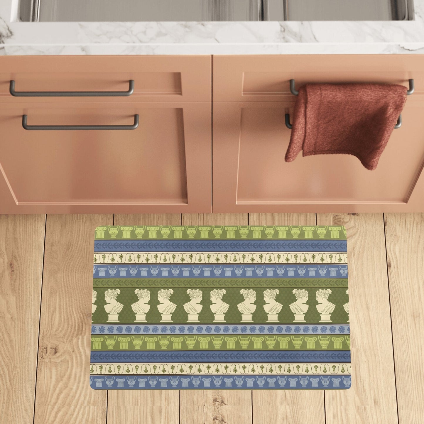 Ancient Greek Statue Print Design LKS301 Kitchen Mat