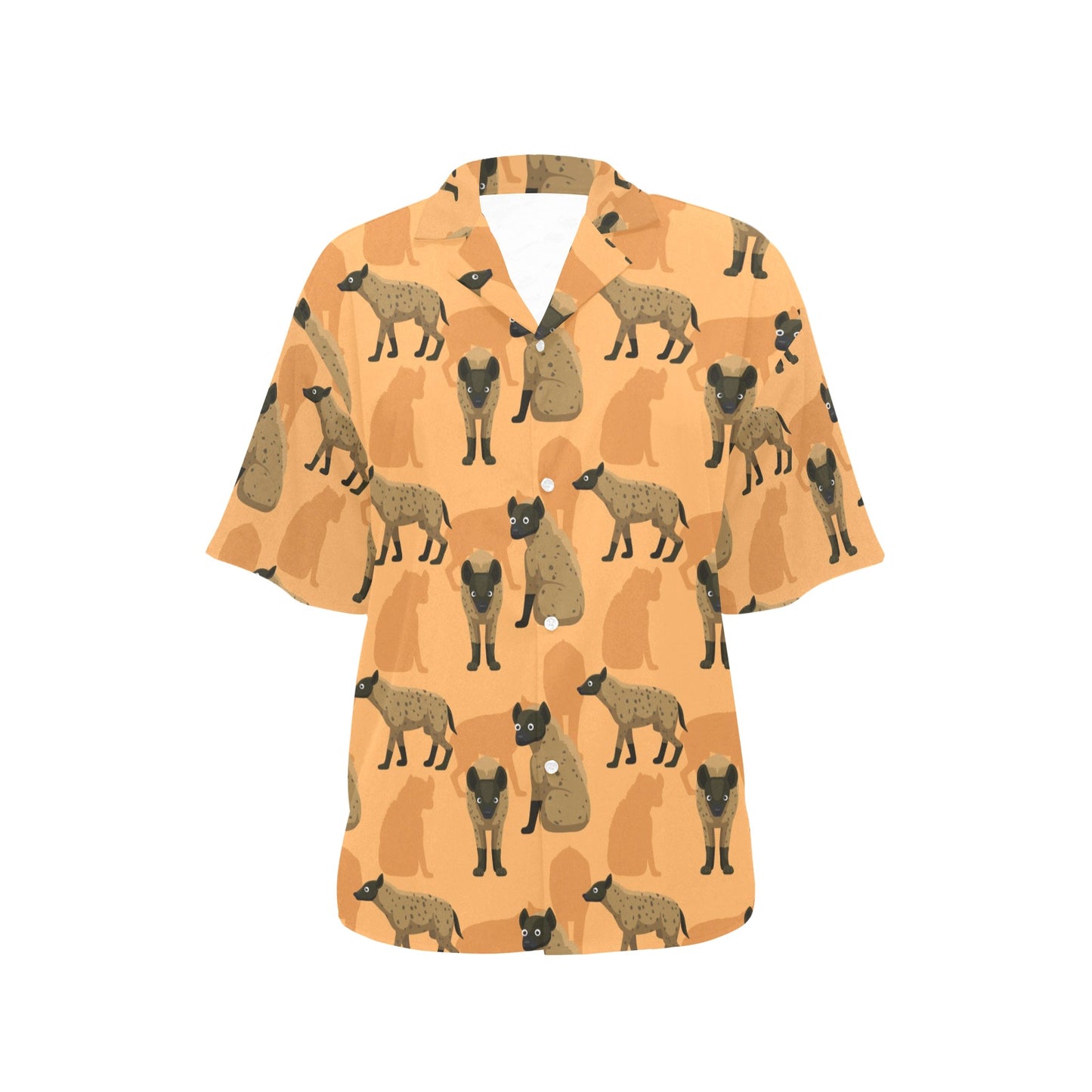 Hyena Pattern Print Design 01 Women's Hawaiian Shirt
