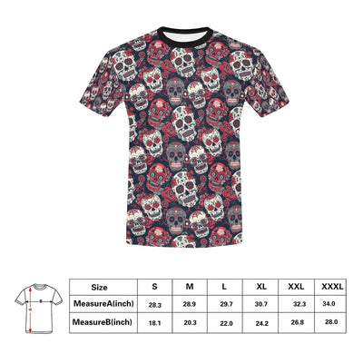 Sugar Skull Print Design LKS303 Men's All Over Print T-shirt