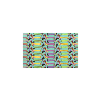 Dachshund Pattern Print Design 05 Kitchen Mat