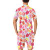 Hibiscus Pattern Print Design HB020 Men's Romper