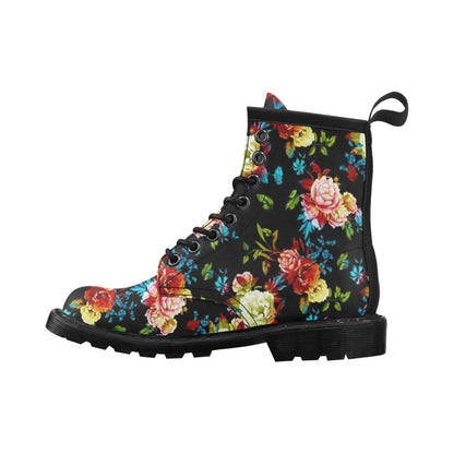 Peony Pattern Print Design PE07 Women's Boots