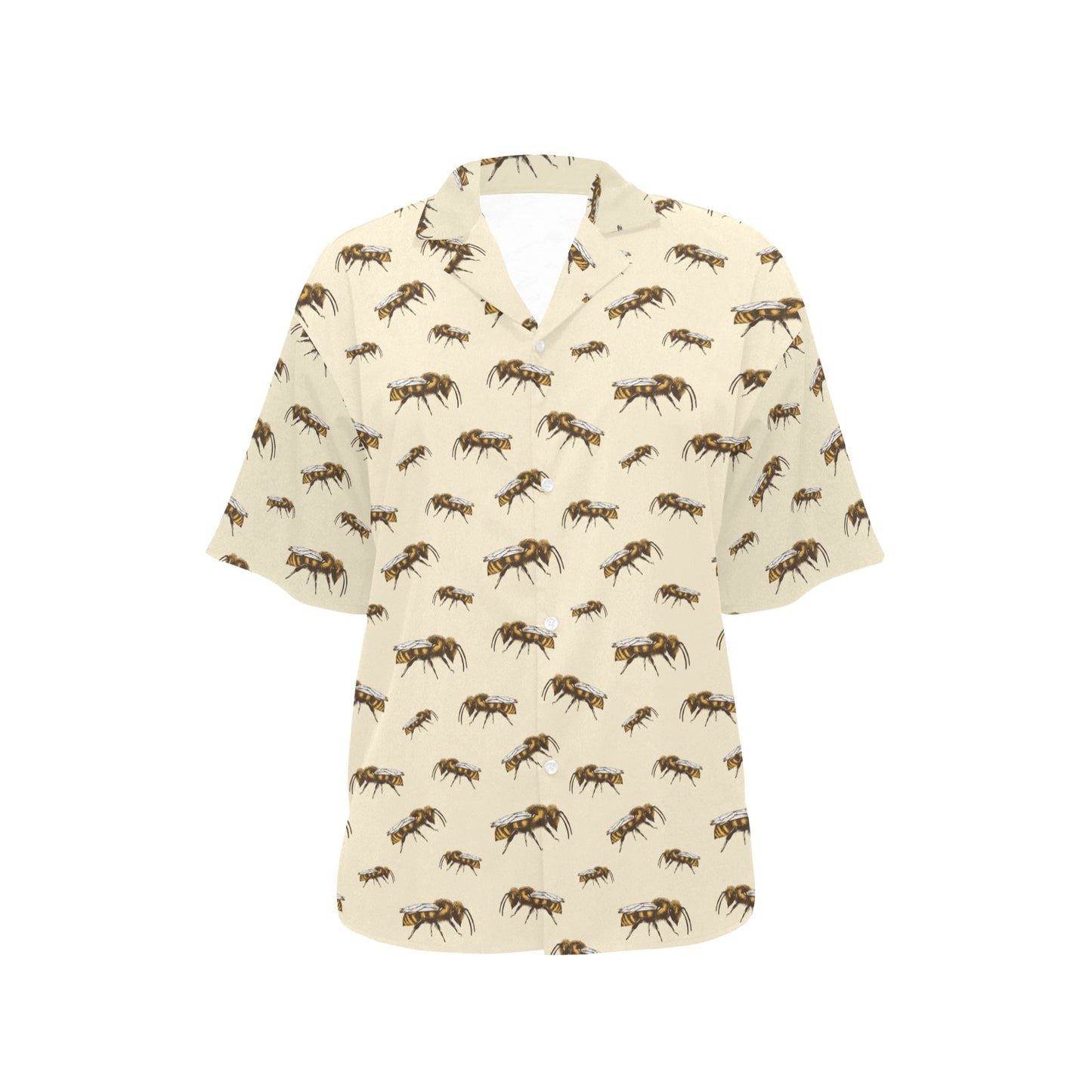 Bee Print Design LKS306 Women's Hawaiian Shirt