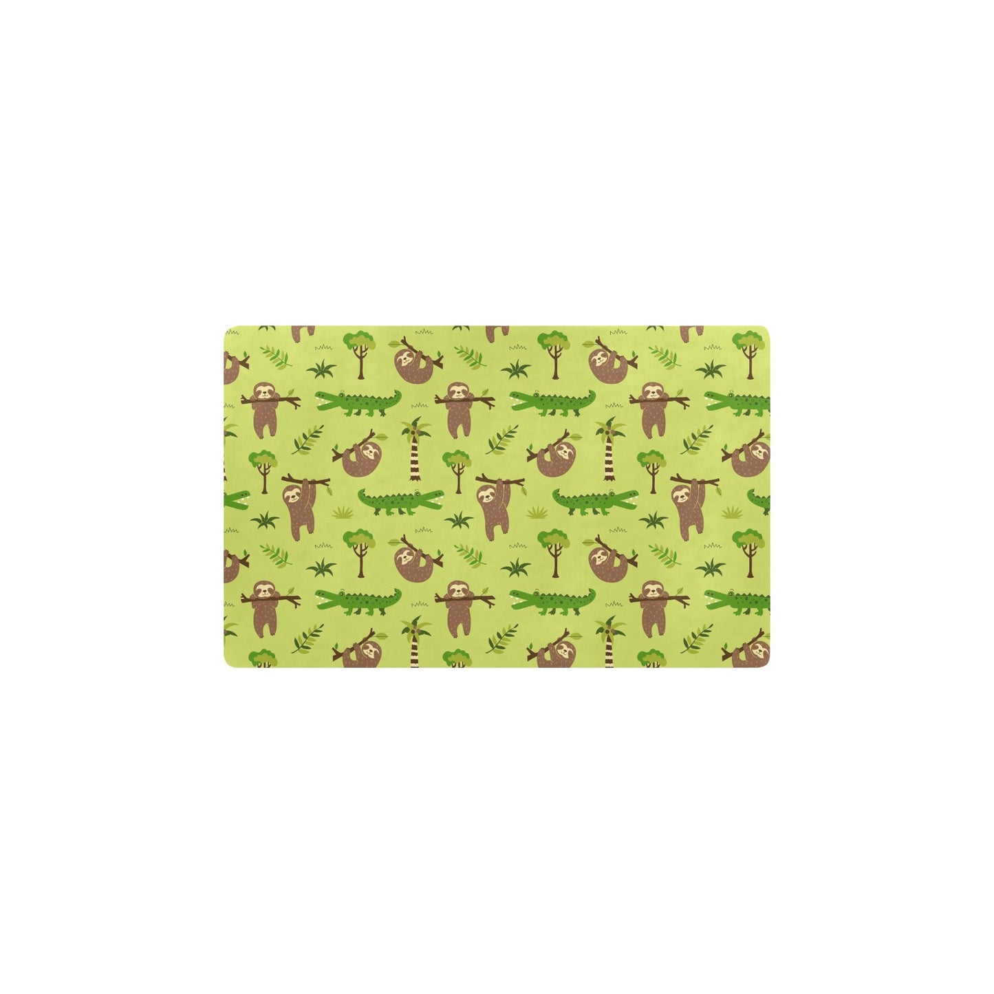 Alligator Pattern Print Design 04 Kitchen Mat