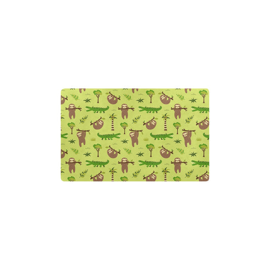 Alligator Pattern Print Design 04 Kitchen Mat