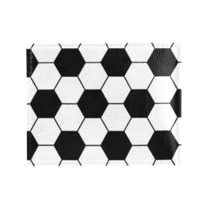 Soccer Ball Texture Print Design LKS303 Men's ID Card Wallet