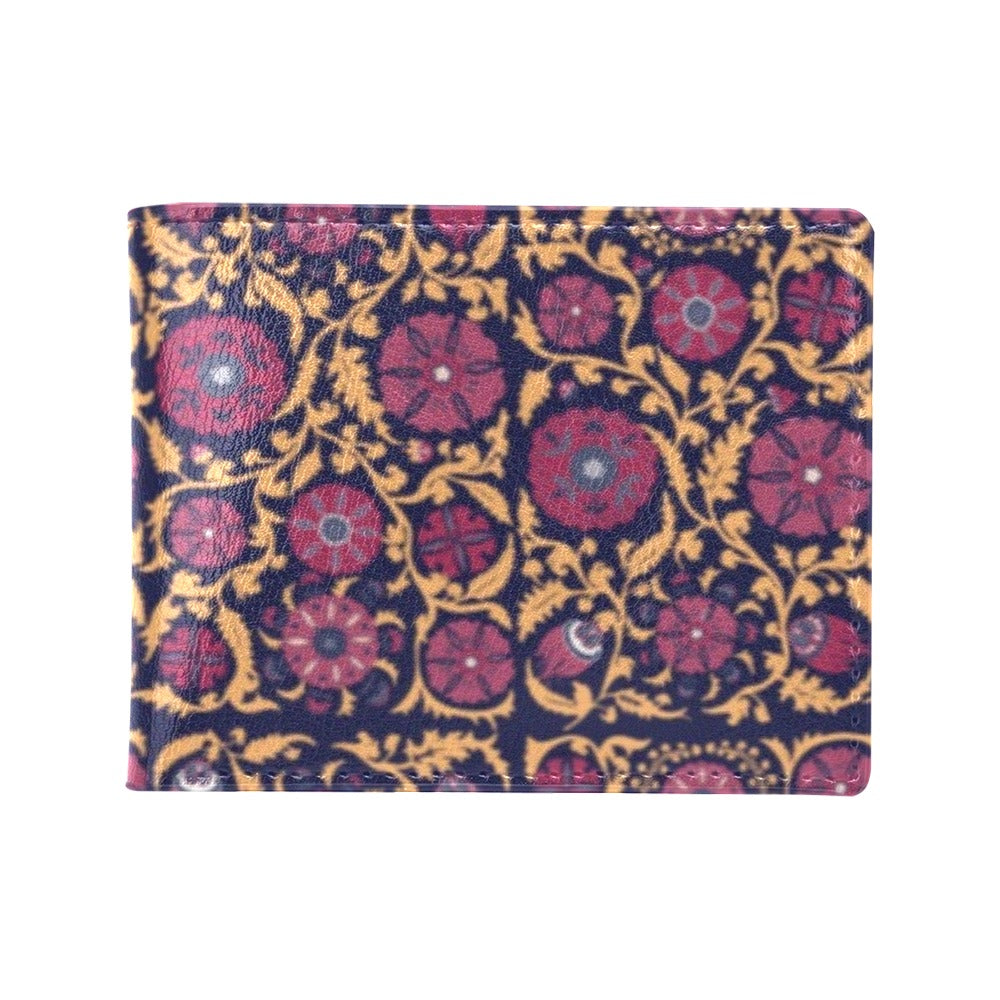 Suzani Print Design LKS303 Men's ID Card Wallet