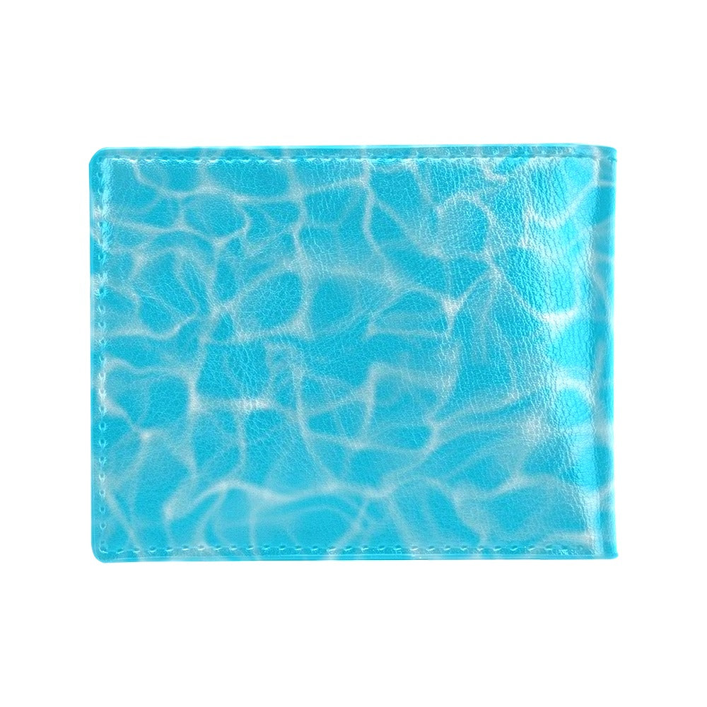 Swimming Pool Texture Print Design LKS301 Men's ID Card Wallet