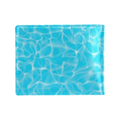 Swimming Pool Texture Print Design LKS301 Men's ID Card Wallet