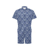 Anchor Stripe Pattern Men's Romper