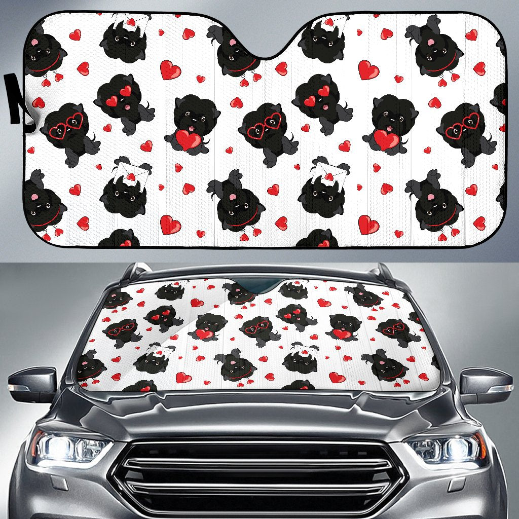 Affenpinscher Pattern Print Design 01 Car Sun Shade-JORJUNE.COM