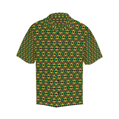 African Geometric Print Pattern Hawaiian Shirt-JORJUNE.COM
