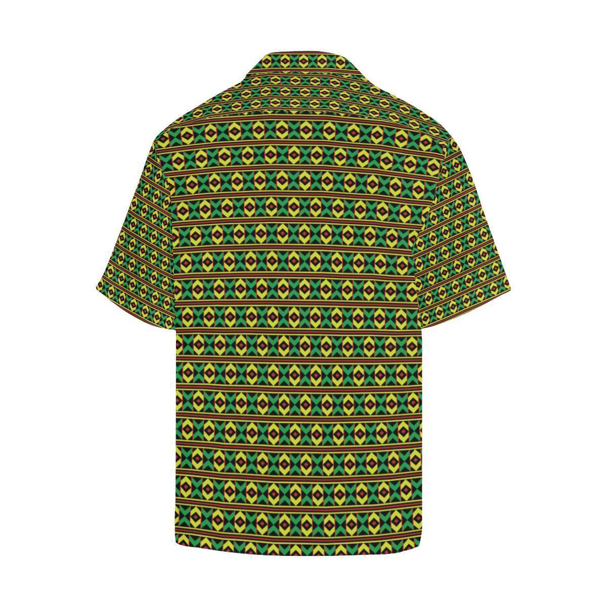African Geometric Print Pattern Hawaiian Shirt-JORJUNE.COM