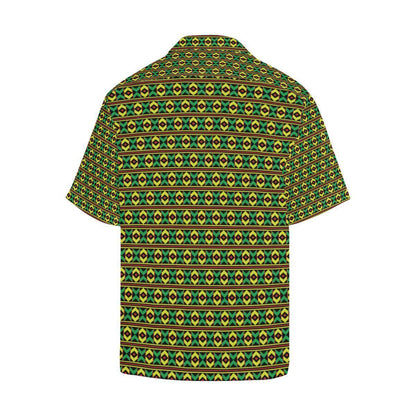 African Geometric Print Pattern Hawaiian Shirt-JORJUNE.COM