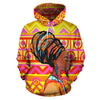 African Girl Aztec All Over Print Hoodie