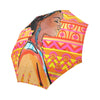 African Girl Aztec Automatic Foldable Umbrella